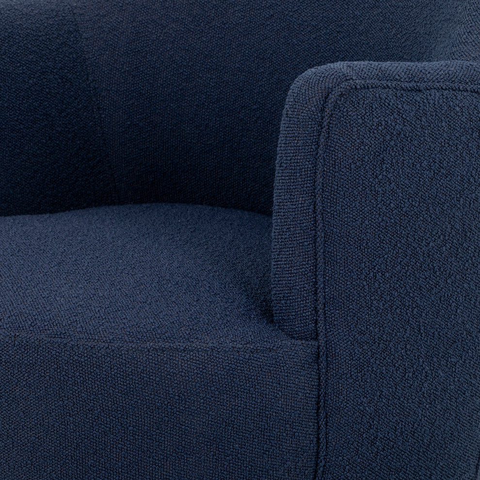 Aurora Swivel Chair-Copenhagen Indigo