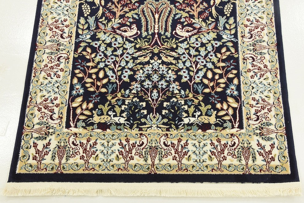 Unique Loom Navy Blue Bristol Narenj 3' 0 x 5' 0 Area Rug