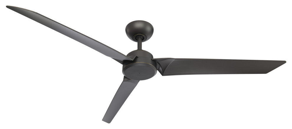 Roboto 3-Blade Smart Ceiling Fan 62in Oil Rubbed Bronze, Remote Control