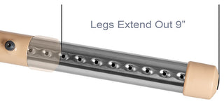 45" Round Natural Plastic Height Adjustable Activity Table