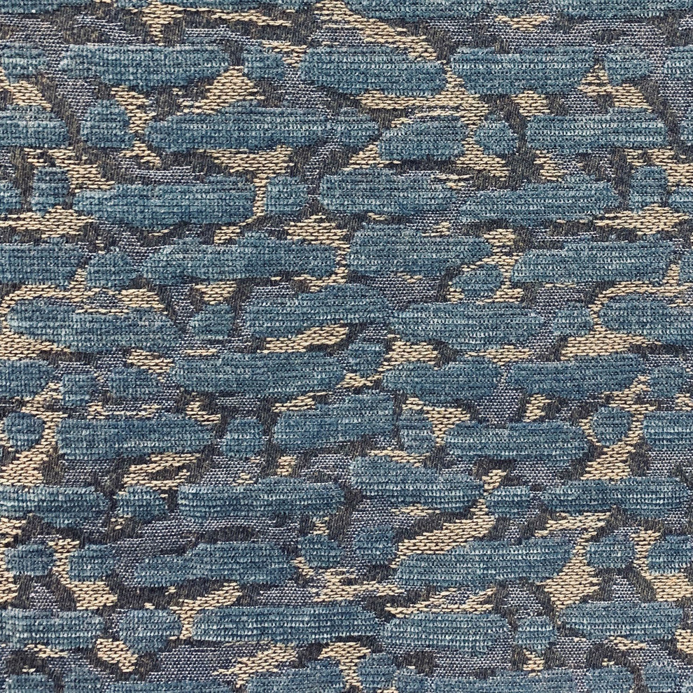 Indigo Rivulet Blue Solid Luxury Outdoor/Indoor Throw Pillow 20"x20"