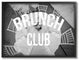 Brunch Club Table, 11"x14", Framed Giclee Texturized Art