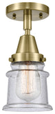 Innovations Lighting 447-1C-AB-G184S-LED Small Canton 1 Light 6" Flush Mount