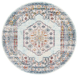 Safavieh Crystal CRS526M Rug, Blue/Grey, 7' X 7' Round