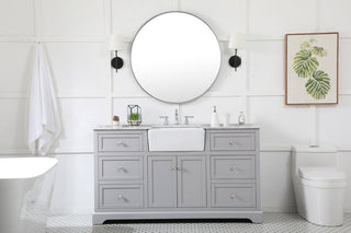 Home Living 22" Farmhouse Grey-Light Bathroom Vanity