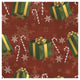 "Santas List Pattern X" Digital Paper Print by Janelle Penner, 20"x20"
