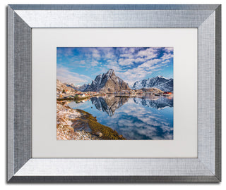 Michael Blanchette Photography 'Mirror in the Fjord' Matted Framed Art, 14x11