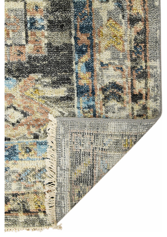 Willow Greenlee Area Rug, Gray, 2' x 3', Tribal