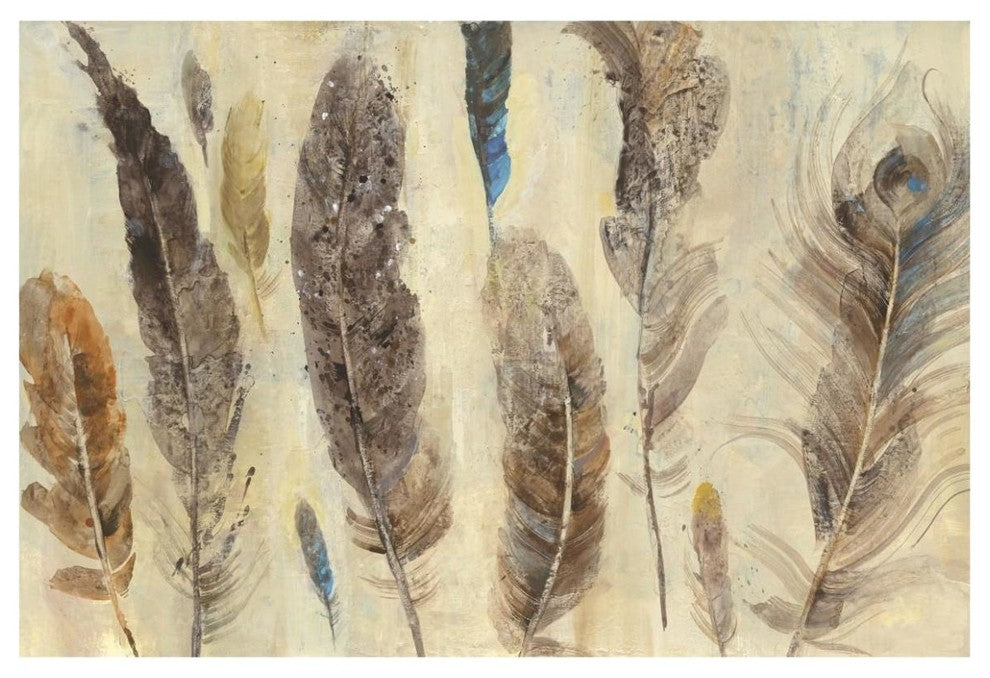"Feather Study" Digital Paper Print by Albena Hristova, 62"x42"