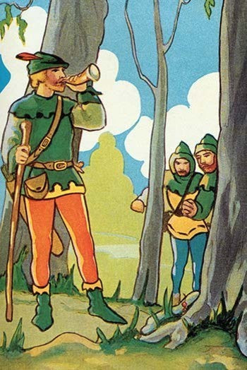 Calling the Merry Men- Fine Art Giclee Print 24" x 36"