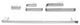 Wall Mounted 4-Piece Square Bathroom Accessory Set, Chrome