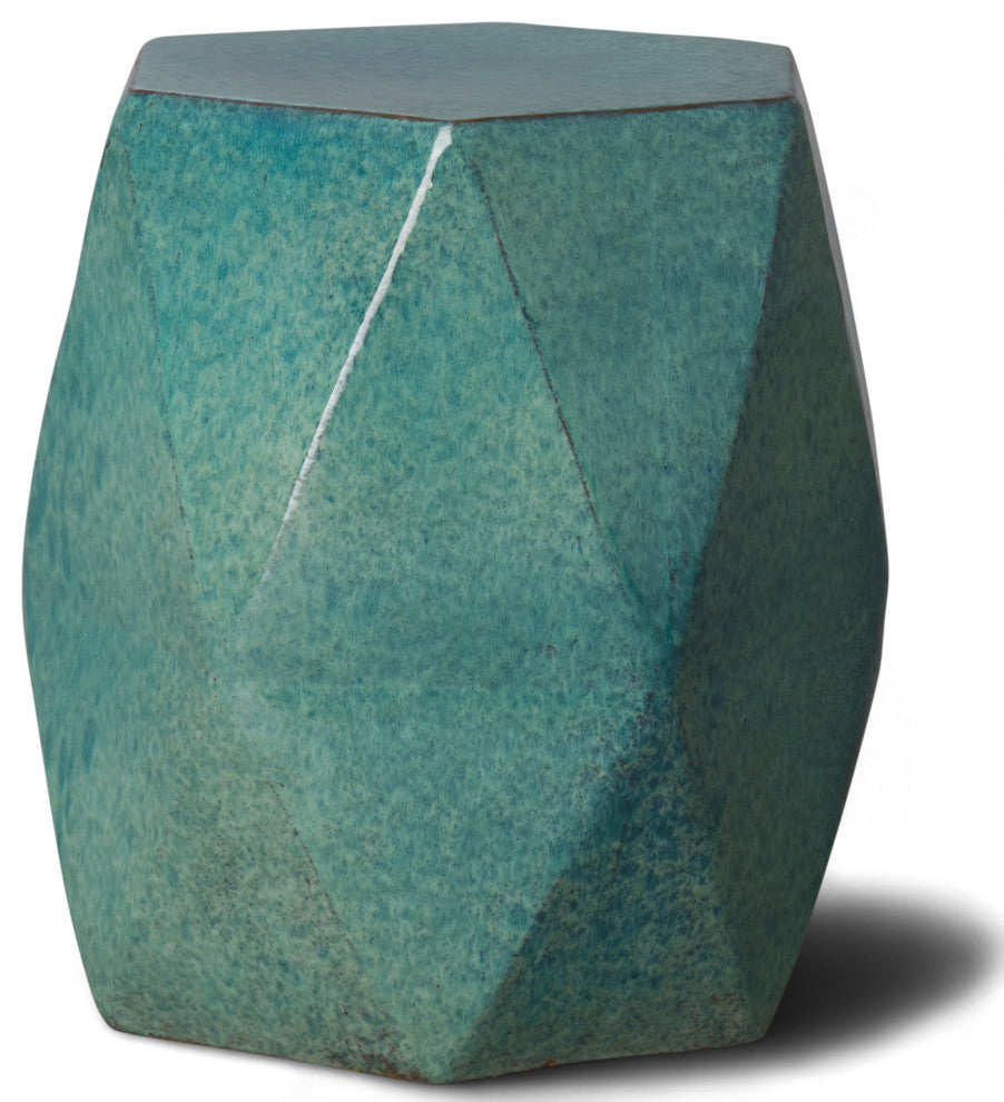 Large Teal Matrix Stool