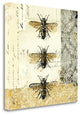 "Golden Bees N Butterflies No 1" By Katie Pertiet, Giclee on Gallery Wrap Canvas
