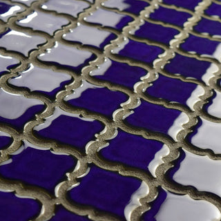 Hudson Tangier Mosaic Floor and Wall Tile, Blue Eye