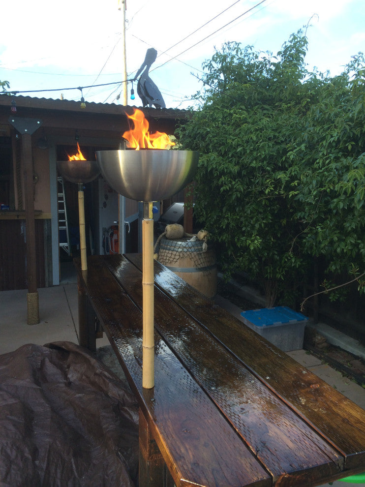 2 Propane Fire Bowls Kit Complete Basic Table Top, Fire Pot Kit