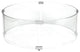 Tempered Glass Flame Guard for Fire Pits, 23" Round 8" Tall