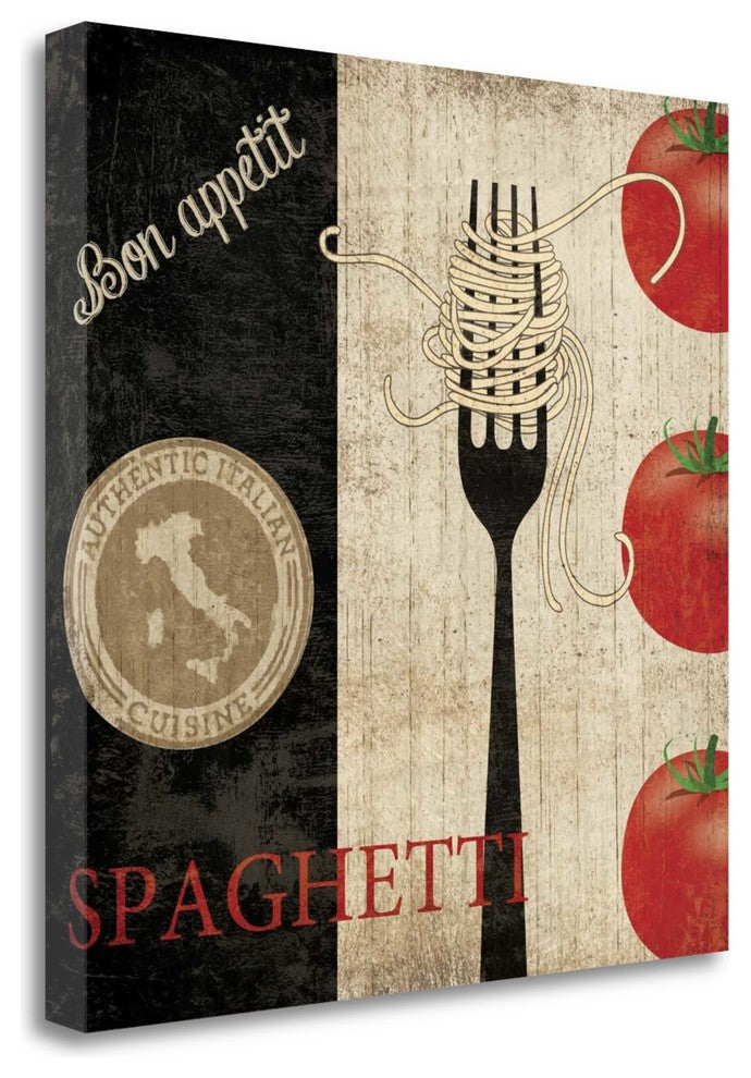 "Big Night Out - Spaghetti" By Piper Ballantyne, Giclee on Gallery Wrap Canvas