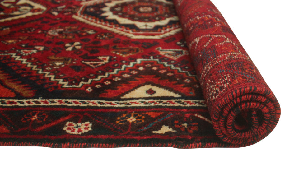 Vintage Distressed Noorzay Red Runner