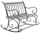 Safavieh Ressi Rock Bench, Black Rust