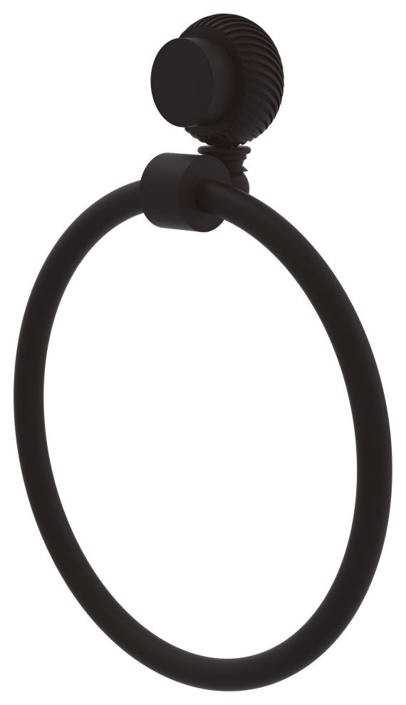 Venus Towel Ring With Twist Accent, Oil Rubbed Bronze