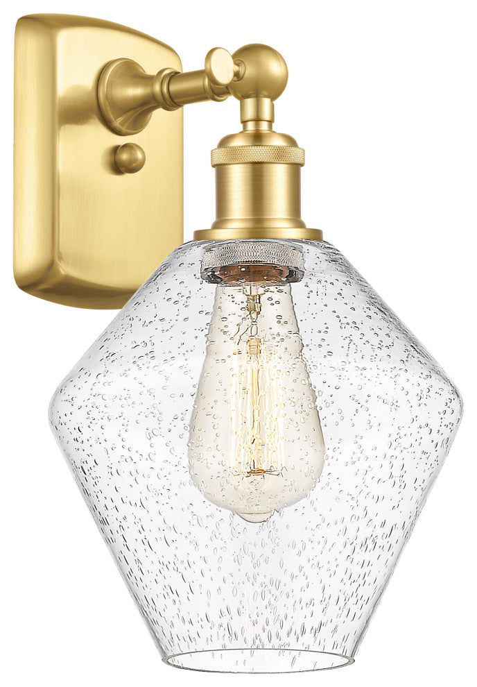 Innovations 516-1W-SG-G654-8 1-Light Sconce, Satin Gold