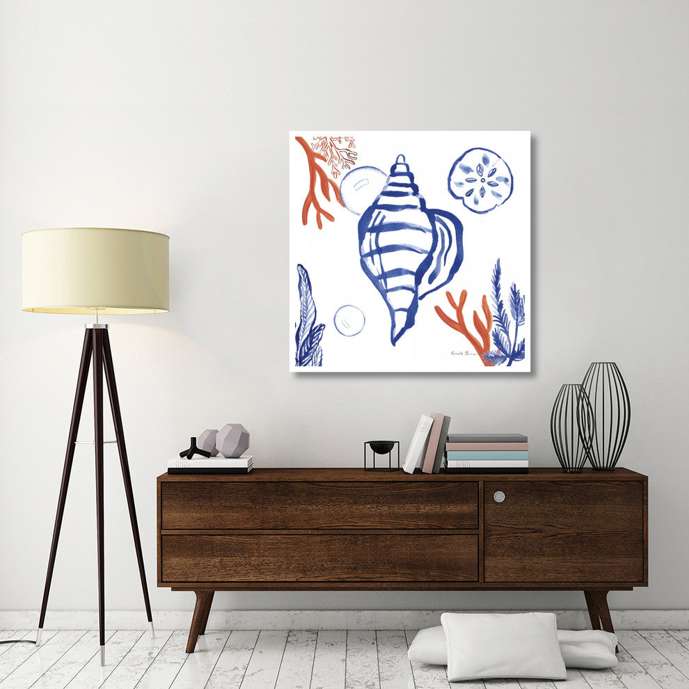 "Coastal Jewels II" Digital Paper Print by Farida Zaman, 42"x42"