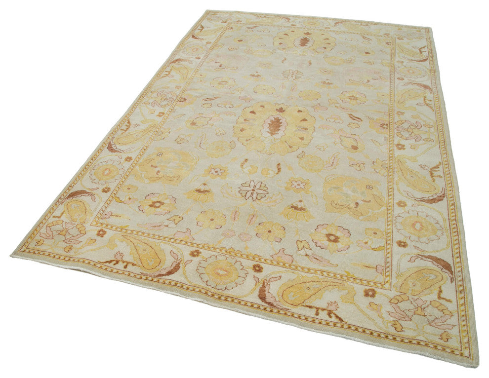 Rug N Carpet - Handwoven Oriental 5' 8" x 8' 9" Pastel Oushak Area Rug