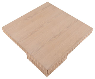 Spencer Oak Veneer Coffee Table, Natural, 18" H, 1 Piece