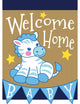 Double Applique Baby Boy Polyester Garden Flag