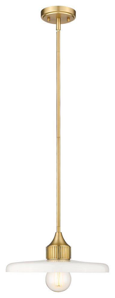Zlite 820P14-OBR 1-Light Pendant, Gloss Opal