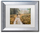 Cora Niele 'Walking the Dogs' Matted Framed Art