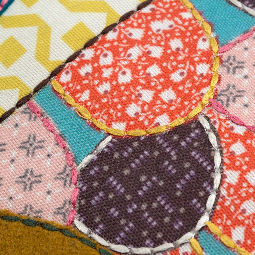Filled Pillow Chouette, Multi-Coloured, 8.7"x13.8"