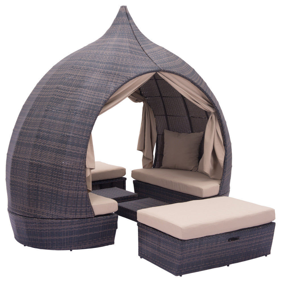 Majorca Daybed Brown and Beige