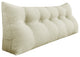 Bed Rest Wedge Pillow, Back Support Lumbar Pillow, Sofa Pillow, Ivory, 59x20x8