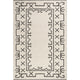 June Geometric Reversible Wool Area Rug, Ivory 9' x 12'