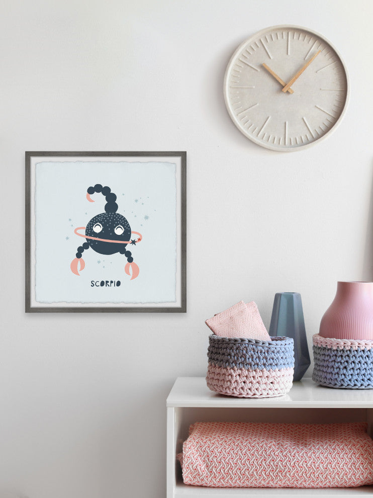 "I'm a Scorpio" Framed Painting Print, 18x18