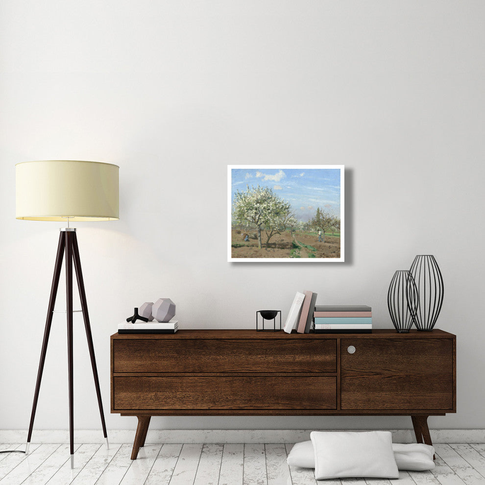 "Orchard in Bloom, Louveciennes, 1872" Paper Print by Camille Pissarro, 30"x24"
