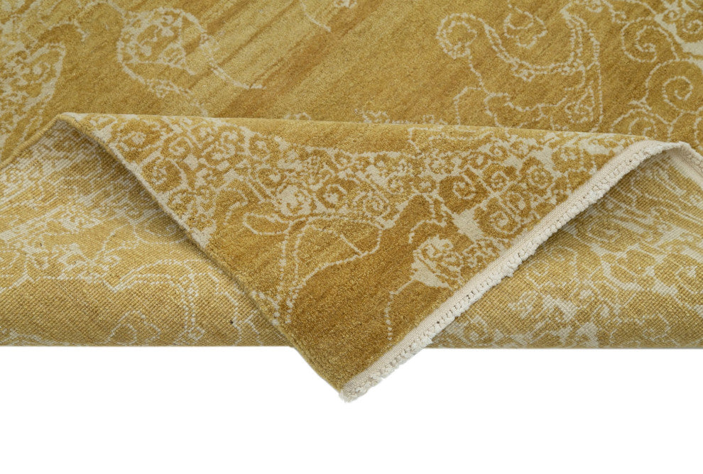 Rug N Carpet - Handmade Oriental 3' 0" x 12' 3" Runner Oushak Area Rug