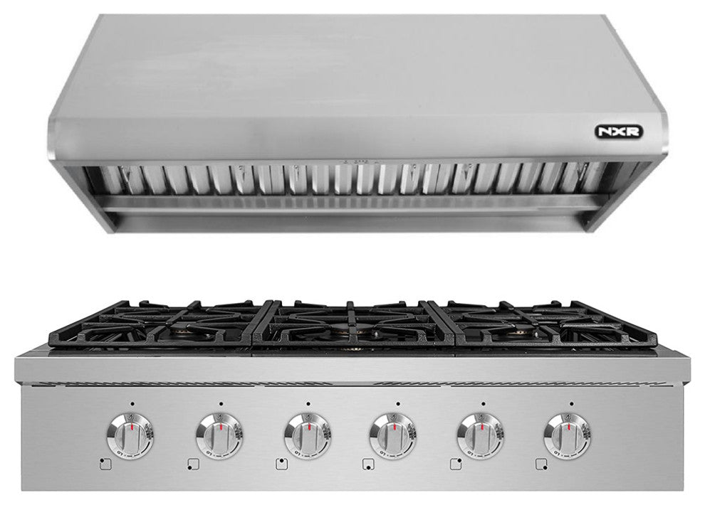NXR 36" Natural Gas Cooktop and Under Cabinet Hood Bundle SCT3611