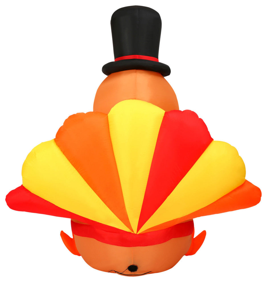 6-Ft. Turkey Inflatable With Lights