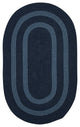 Colonial Mills Graywood GW53 Navy Bordered Area Rug, Oval 2'x3'