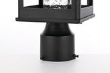 Home Living 18" LED Outdoor Post light, Black