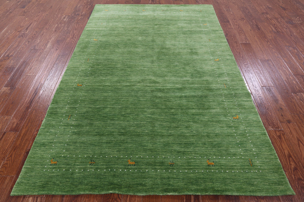 Persian Gabbeh Hand-Knotted Wool Rug 6' 0" X 9' 0" - Q15071