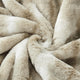 Amanda Stripe Faux Fur 2 Piece Pillow Shell Sets, Oatmeal, 20"x20"