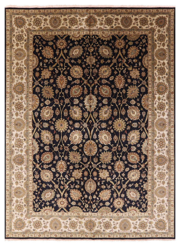 8' 10" X 12' 0" Persian Tabriz  Handmade Wool Rug - Q13749