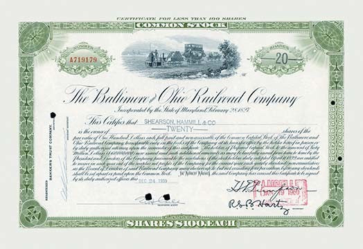 The Baltimore Ohio Railroad Company- Fine Art Giclee Print 24" x 36"