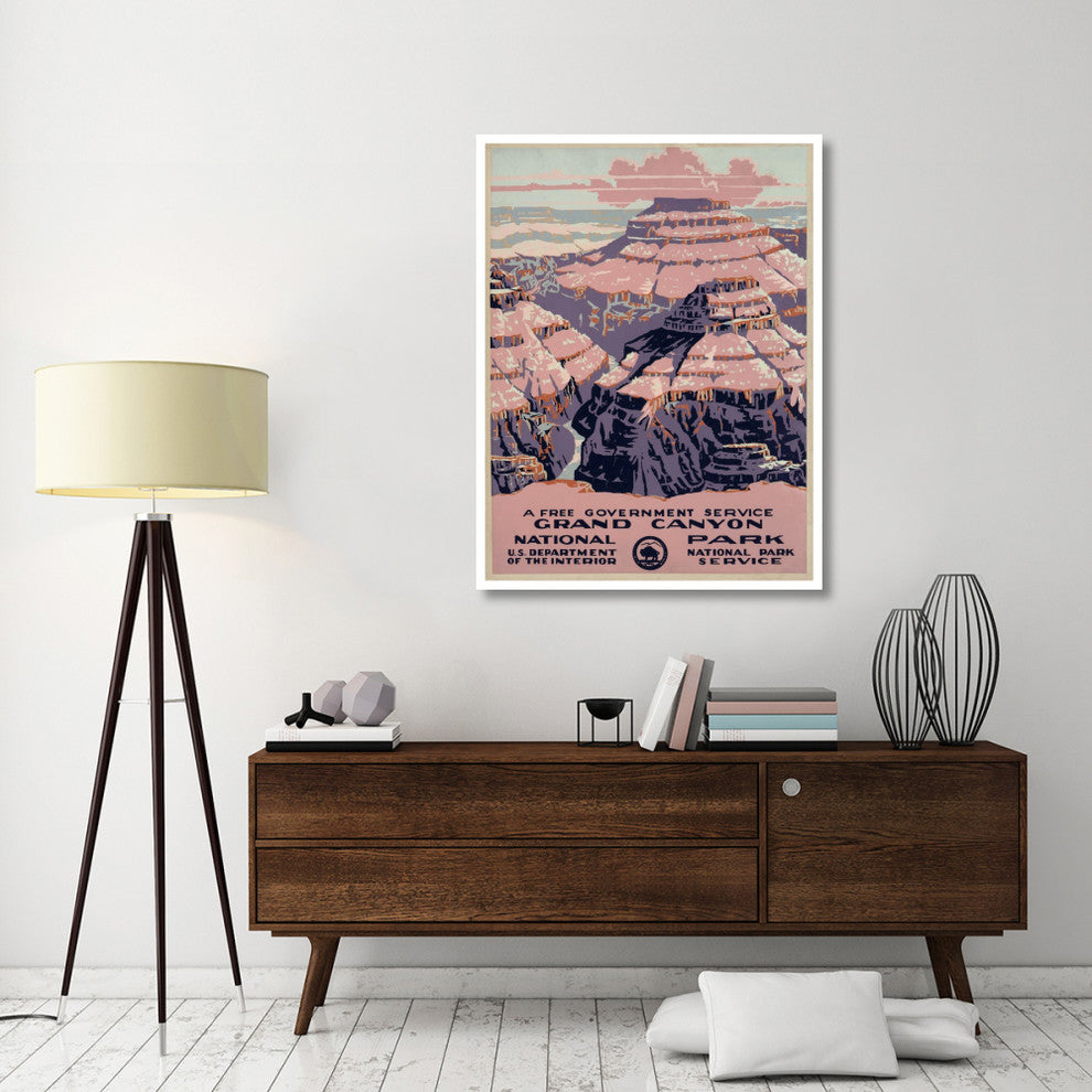 "Grand Canyon National Park, Free Government Service, 1938" Paper Art, 38"x50"