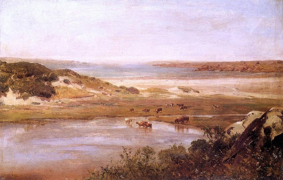 Thomas Worthington Whittredge Landscape With River Wall Decal