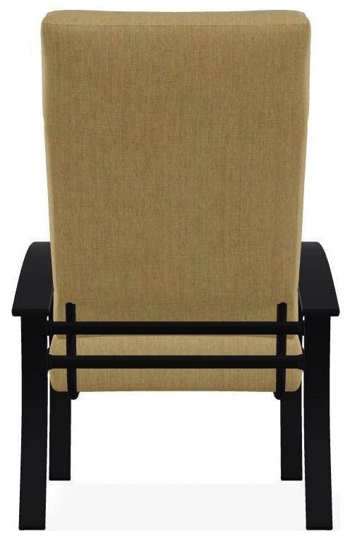 Belle Isle Cushion Outdoor Armchair, Stucco/Black