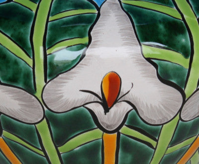 Medium Lily Talavera Ceramic Pot